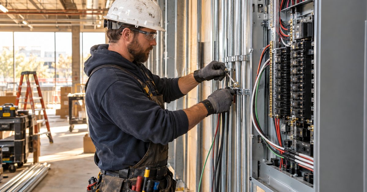 Amplified Electric electrician at work in Willis, TX