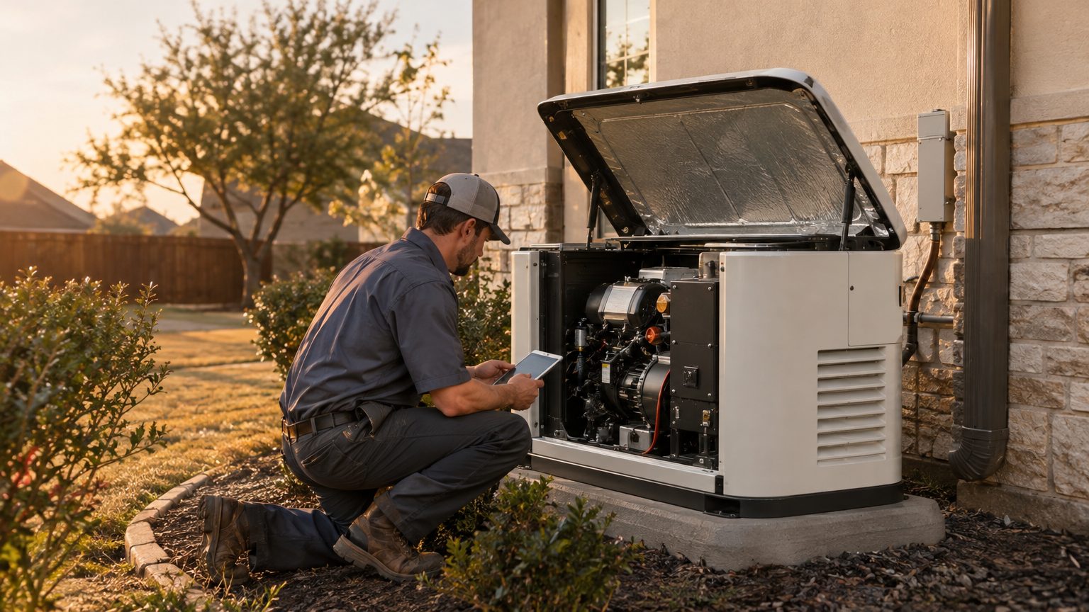 GenTex Elite Services standby generator work in Conroe, TX